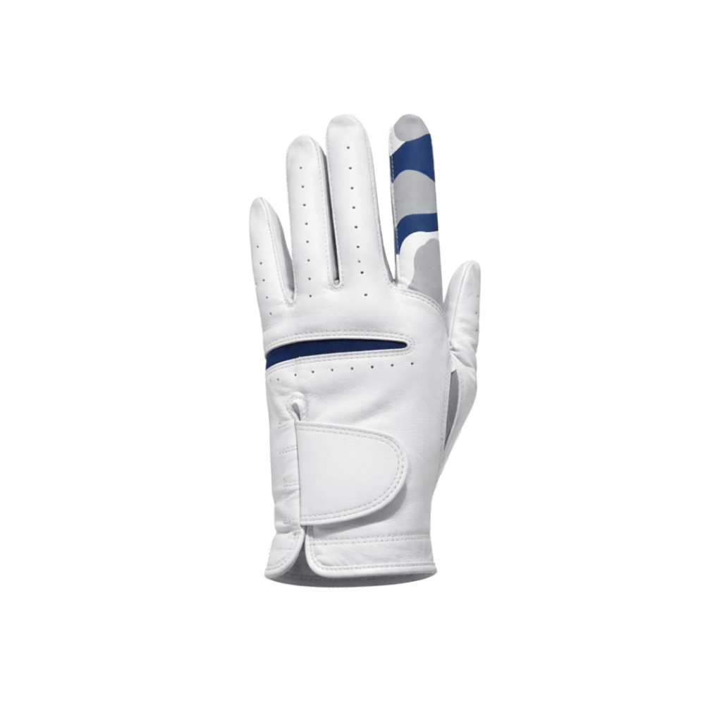 SCS Custom Accent Golf Glove - White/Pattern