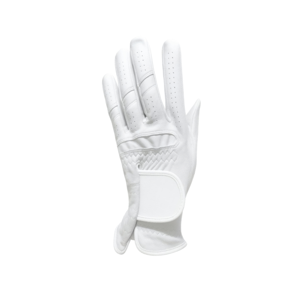 SCS Custom Elite Golf Glove - All White Classic Vented