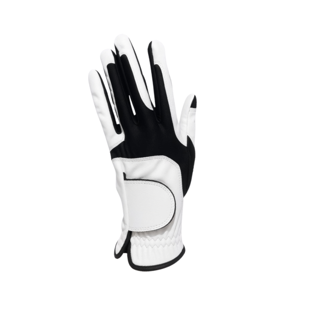 SCS Custom Elite Golf Glove - White/Black Contrast