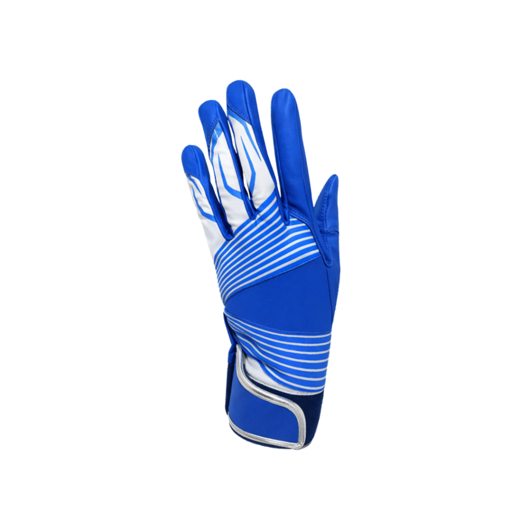 SCS Custom Elite Golf Glove - Blue/White Striped Accent