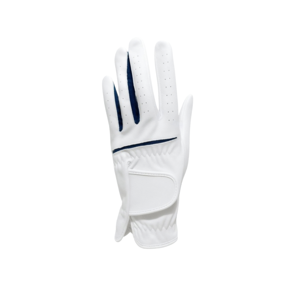 SCS Master Classic Golf Glove - White/Blue Accent