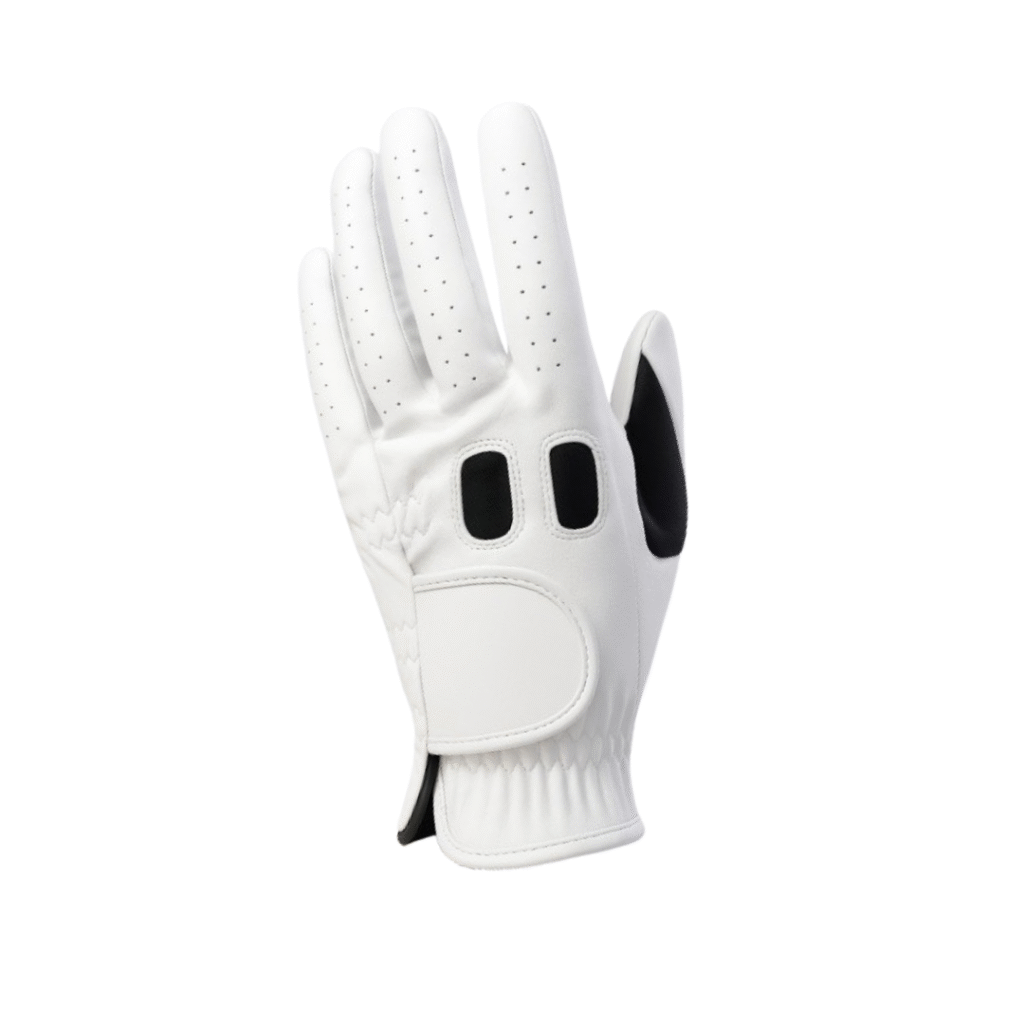 SCS Custom Elite Golf Glove - White/Black Vent Accents