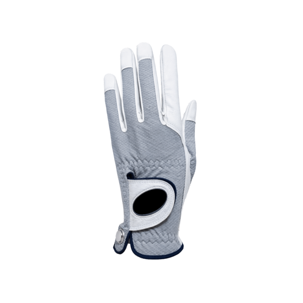 SCS Signature Cabretta Golf Glove - White/Grey
