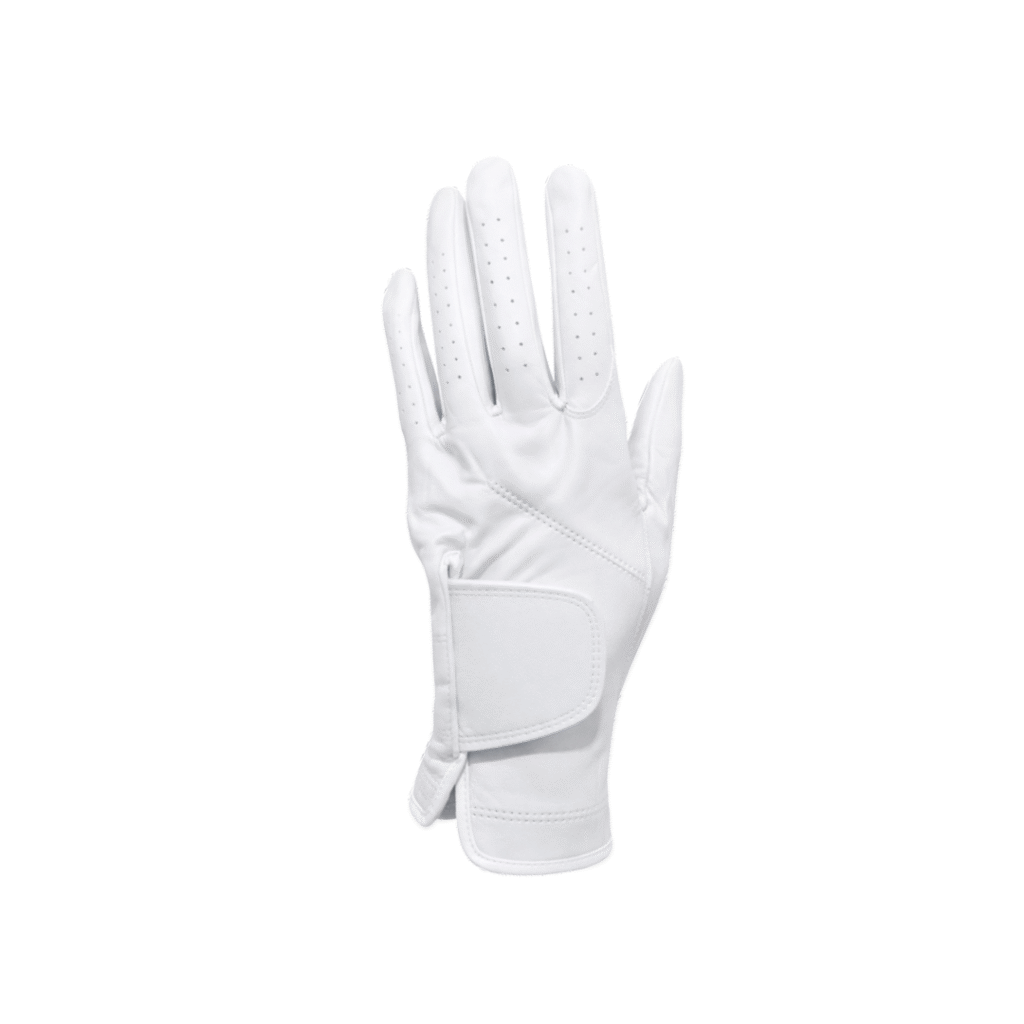 SCS Custom Elite Golf Glove - All White Classic